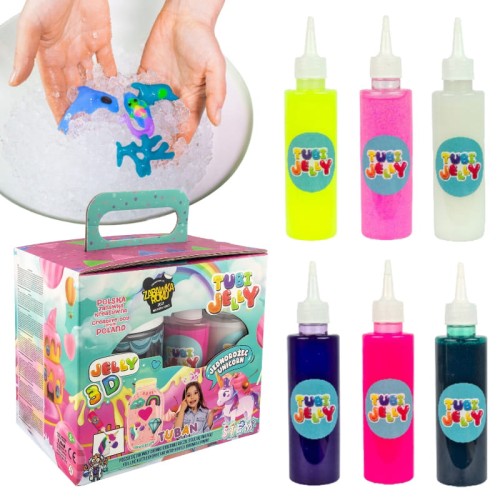 Tuban Tubi Jelly 6 Culori + Acvariu Set Unicorn 3D