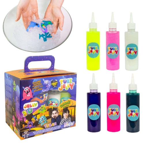 Tuban Tubi Jelly 6 Culori + Acvariu Set Monștri 3D