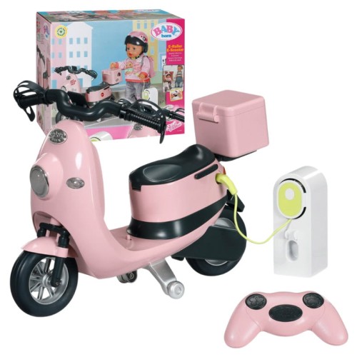Baby Born E-Scooter Scuter Motorizat Radio Controlat Pentru Păpușă 3+