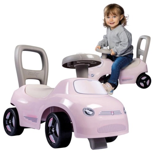 Smoby Trotineta Ride-On Pusher Cu Claxon Roz