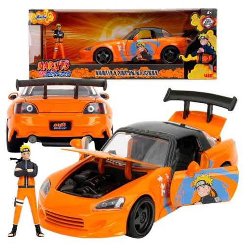 Jada Naruto Auto 2001 Honda S2000 + Figurina Metalică