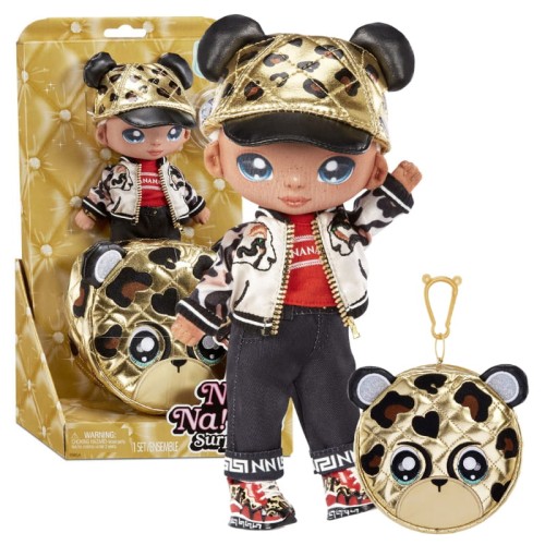 Na! Na! Na! Surprise 2în1 Papusa Moda Cu Geanta Metalica Pom Doll Glam Gianni Wilde