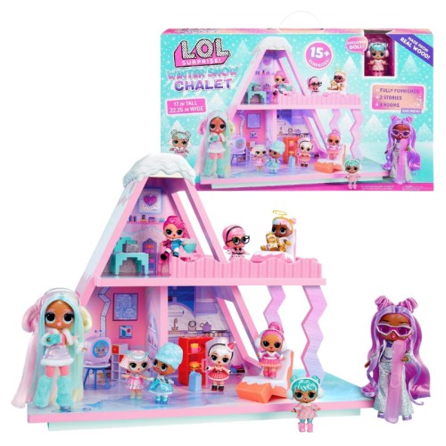 LOL Surprise Cabana de Iarnă Snow Chalet pentru Păpuși cu Accesorii