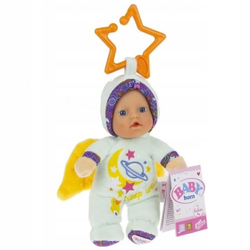 Baby Born Păpușa Angel Minipăpușă Cu Zornăitoare Și Pandantiv Verde 18 Cm.