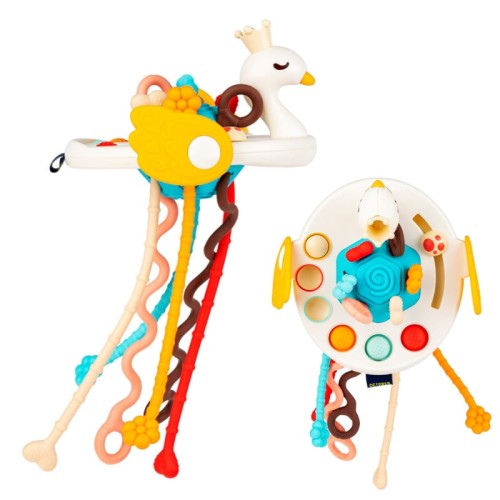 Dumel Tuli Fun Lebădă Legături Colorate Jucărie Sensorială 12m+