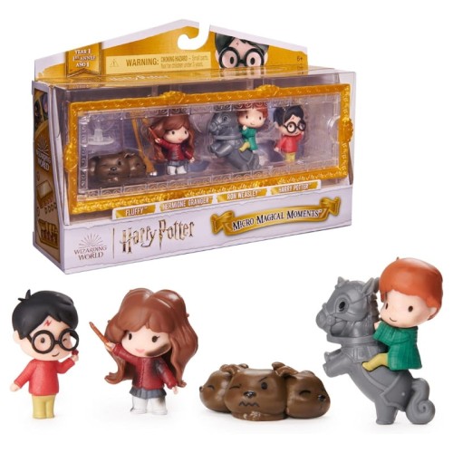 Wizarding World Harry Potter Miniaturi Piatra Filozofală Harry Hermione Ron Puszek Set