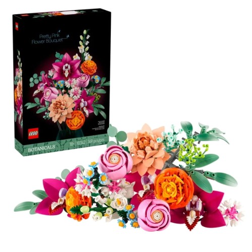 Lego Icons Colecția Botanică Buchet Frumos de Flori Roz 749 El. 18+