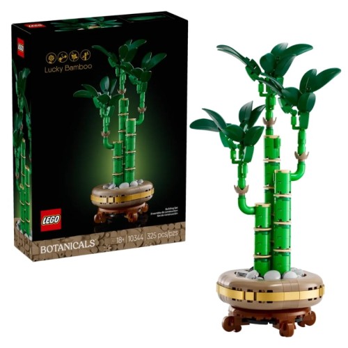 Lego Icons Colecția Botanică Dracena Sandera Plantă În Ghiveci Bambusul Fericirii 325 piese 18+