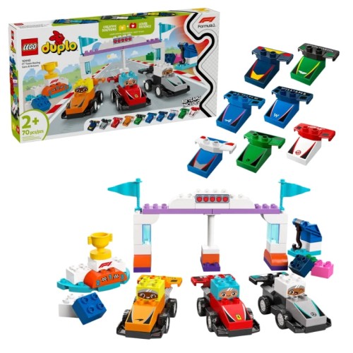 Lego Duplo Cărămizi Mașini și Piloți F1 Set 70 El. 2+