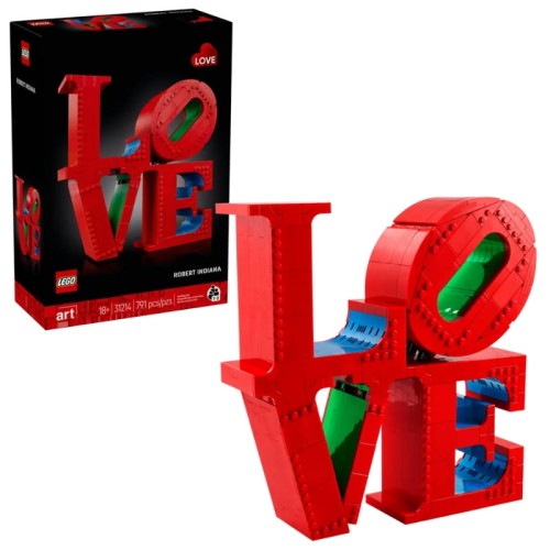 Lego Art Set Sculptură Inscripție LOVE Robert Indiana 791 El. 18+