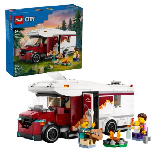 Lego City Set de Vacanță Camper Plin de Aventuri 385 El. 6+