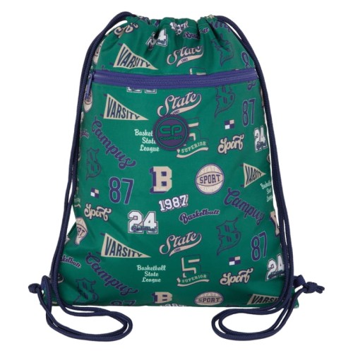 Coolpack Vert Sac De Sport Pour Chaussures American Retro