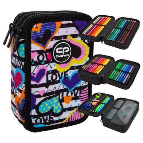 Coolpack Jumper 3 Pencil Case Cu Echipament Trei Compartimente Diary