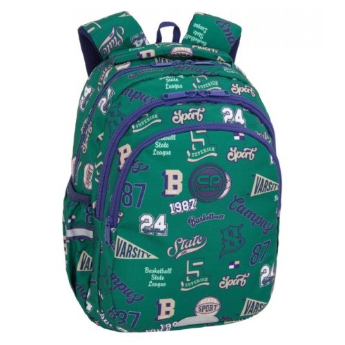 Coolpack Jerry Rucsac Școlar Tineret American Retro cu 3 compartimente