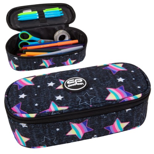 Coolpack Campus Etui de Creioane cu Un Compartiment cu Capac Fără Accesorii Rainbow Night