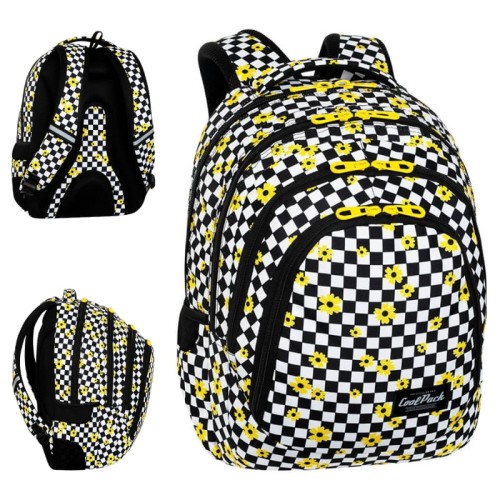 Coolpack Drafter 3 Rucsac Școlar Trei Compartimente Tineret Chess Flow