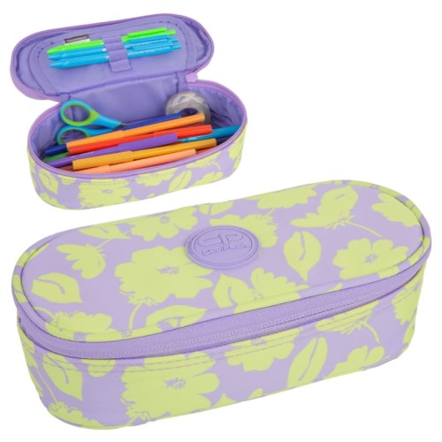 Coolpack Campus Etui pentru Pixuri cu Un Compartiment cu Capac Fără Accesorii Flores Lila