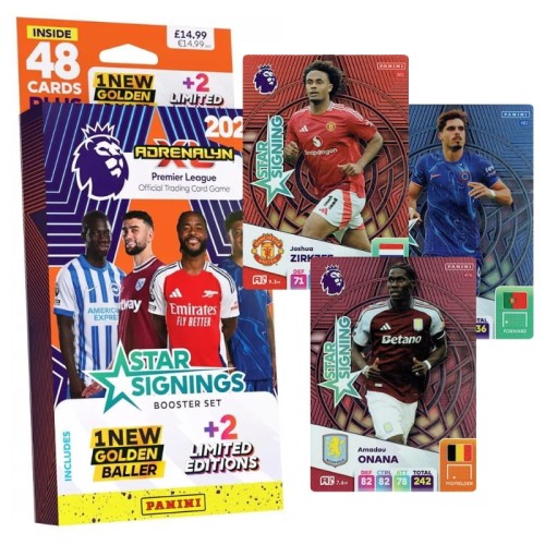Panini Adrenalyn XL Carduri de Fotbal Colecționabile Premier League 2025 Semnături Celebre