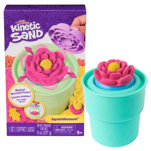 Kinetic Sand Nisip Kinetic Set Creativ Squish Blossom 5+