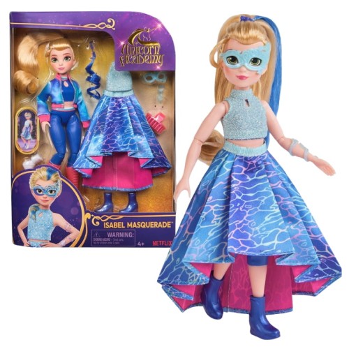 Spin Master Unicorn Academy Păpușa Isabel Masquerade Academia Unicornilor Set pentru Bal Mascat 4+