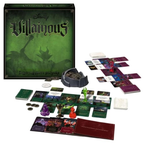 Joc de masă de familie Ravensburger Disney Villainous. Cel mai rău cineva adună totul 10+