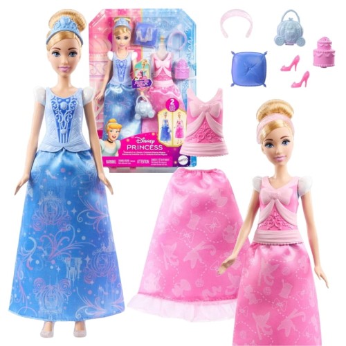 Disney Princess Păpușa Prințesă Cenușăreasa Set 2in1 Povestea Cenușăresei 3+