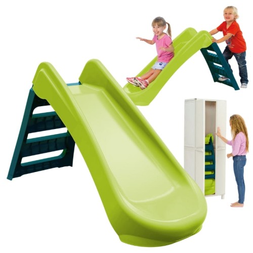 Palplay Toboggan Pliabil pentru Acasă Grădină Alunecare 130 Cm. Lemongrass Verde