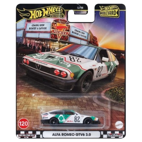 Hot Wheels Premium Boulevard Mașinuță Vehicul 1:64 120 Alfa Romeo GTV6 3.0 3+