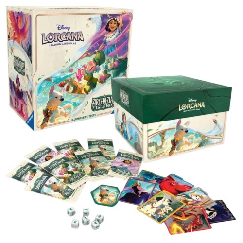 Ravensburger Disney Lorcana Set Colectibil Carte Archazia's Island Illumineer's Trove + 8 Boostere