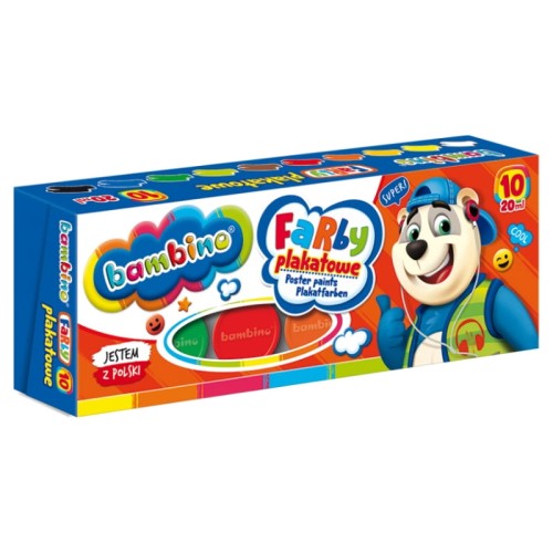Bambino Culori de poster 10 Culori Școlare Grădiniță 20ml