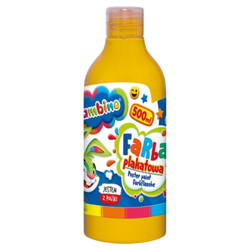 Bambino Vopsea Mare pentru Postere în Sticlă 500ml Galben