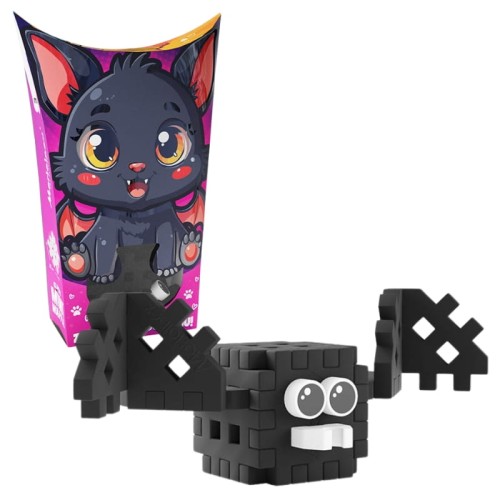 Marioinex Cărămizi Mini Waffle Mici Animale Constructive Pocket Pets Liliac 15 El. 3+