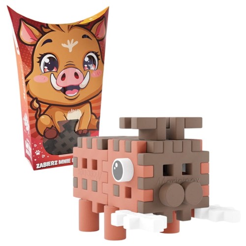 Marioinex Cărămizi Mini Waffle Micile Animale de Construcție Pocket Pets Mistreț 25 El. 3+