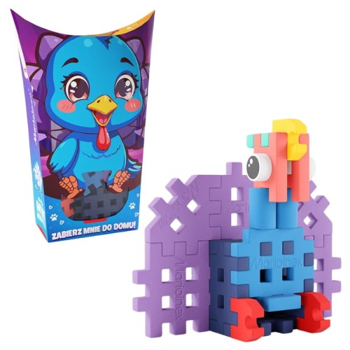 Marioinex Cărămizi Mini Waffle Mici Animale Constructor Pocket Pets Indyk 25 El. 3+