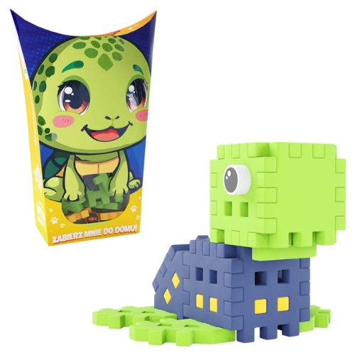 Marioinex Cărămizi Mini Waffle Micile Animale de Construcție Pocket Pets Țestoasă 25 Piese 3+