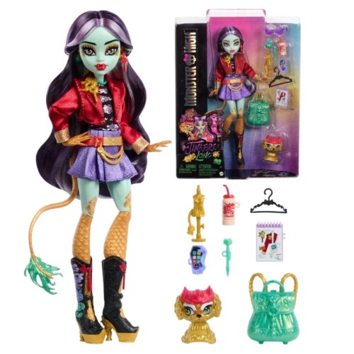 Monster High Jinafire Long Păpușa de Modă de Bază + Accesorii