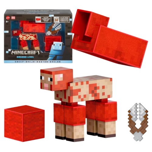 Mattel Minecraft Setul de Diamant Nivel Oaie Figurină de Oaie din Joc