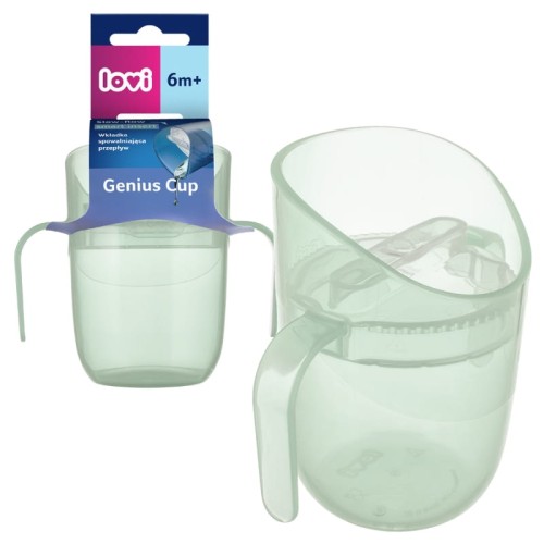 Pahar de Antrenament Lovi Genius 150ml pentru Copii Pishtachiu