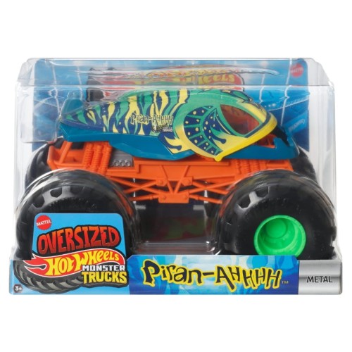 Hot Wheels Monster Trucks Oversized Vehicul Mare Mașină 1:24 Piran-Ahhhh 3+