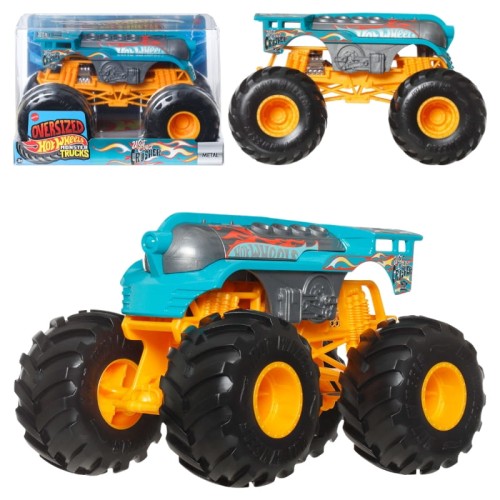 Hot Wheels Monster Trucks Oversized Vehicul Mare Mașinuță 1:24 West Coast Crusher 3+