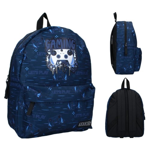 Rucsac Vadobag pentru Grădiniță, Școală și Tineret pentru Excursii, Copilărie Skooter Games Unite Albastru
