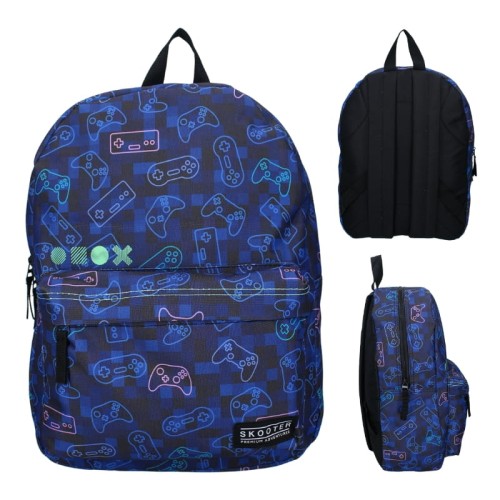 Plecac Școlar Vadobag pentru Grădiniță și Tineret pentru Excursii Copii Skooter Never Underestimate Gamers Albastru