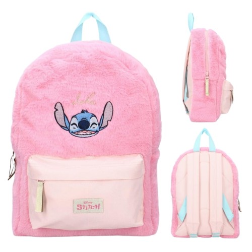 Vadobag Rucsac Mic Pentru Grădiniță Școală Pentru Excursii Copii Pufos Moale Stitch Roz Atât de Fermecător