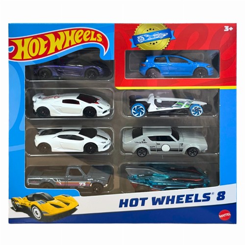 Hot Wheels set de 8 mașinuțe mici cadou de bază