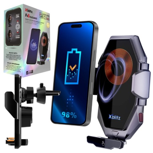 Xblitz Suport Auto Automat cu Funcție de Încărcare Fără Fir FX8 Elegance