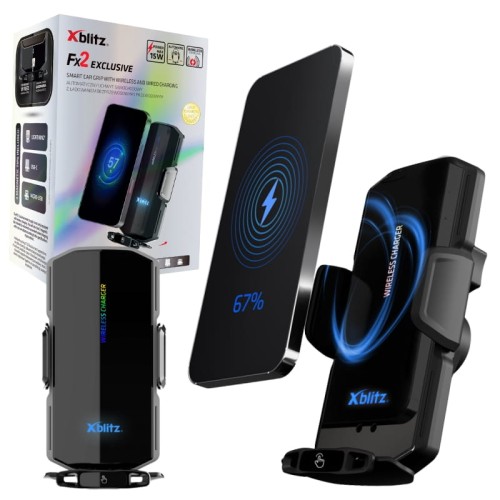 Xblitz Suport Auto Automat cu Încărcare Wireless și Wired FX2 Exclusiv