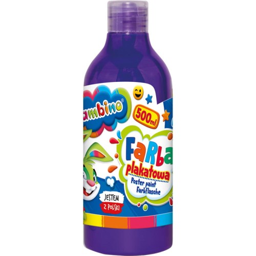 Bambino Vopsea de Poster Mare în Sticlă pentru Școală și Grădiniță 500ml Violetă
