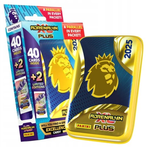 Panini Premier League 2025 Adrenalyn XL Plus Mini Cutie Colecționar Carte de Fotbal Colecționar