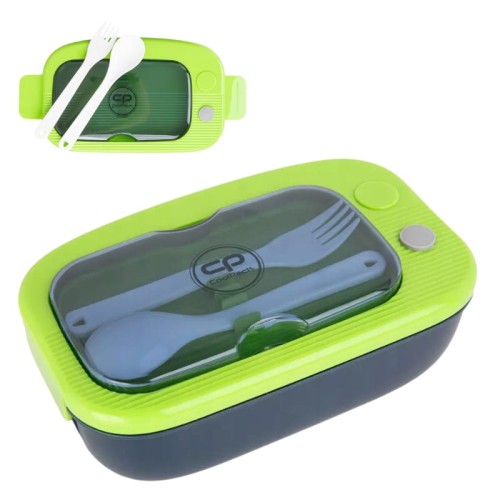 Coolpack Mil Cutie de Prânz cu Compartiment + Tacâmuri Albastru-Verde