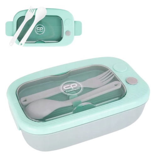 Coolpack Mil Cutie pentru Prânz cu Compartiment + Tacâmuri Mint-Gri